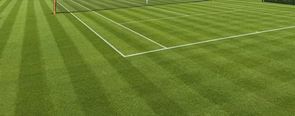 Tennis court at a members club